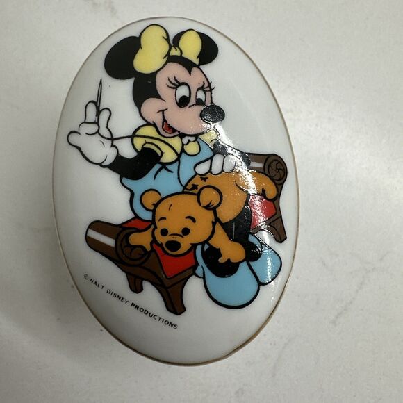 Minnie Mouse Trinket Box Jewelry Box Vintage Gift Collectible - Picture 1 of 16